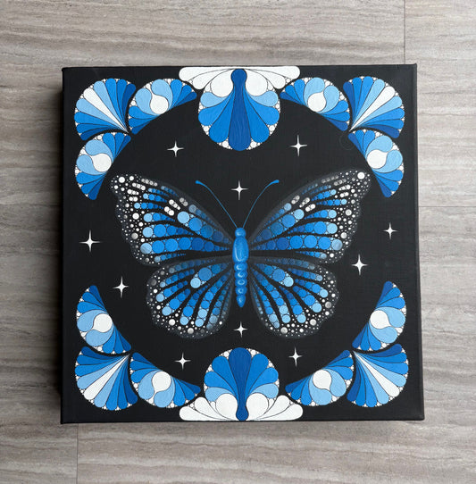 Blue Monarch Butterfly