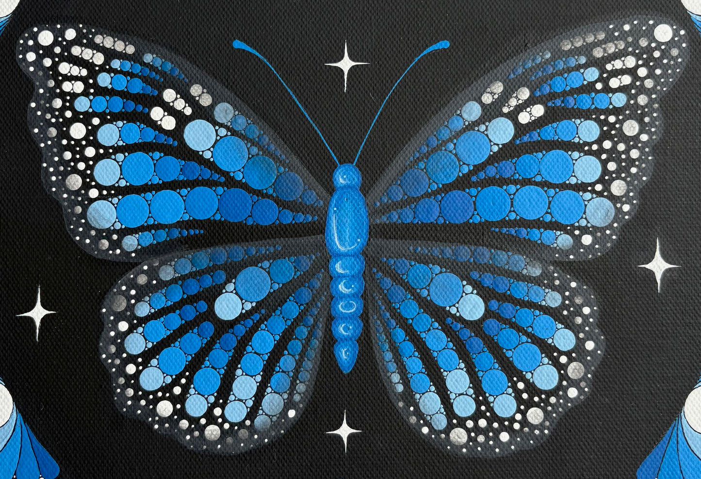 Blue Monarch Butterfly