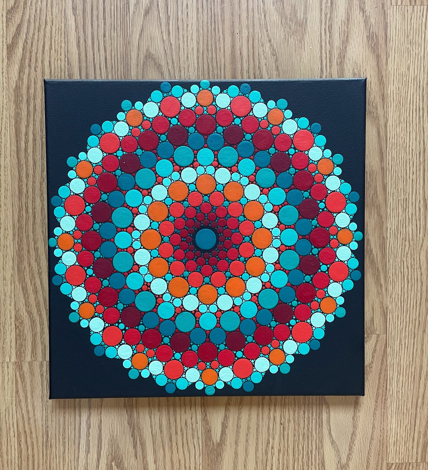 Teal and Orange Mandala