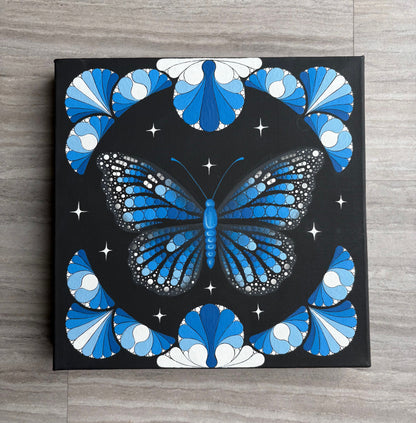 Blue Monarch Butterfly